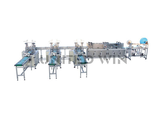 C TYPE Face Mask Making Machinery N95 Surgical Mask Production Line Turkey With Three Line